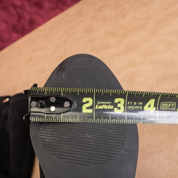 Michael Kors Women Black Fabric Vegan MK Logo OTK Fashion Boots sz 7 - Picture 6 of 10